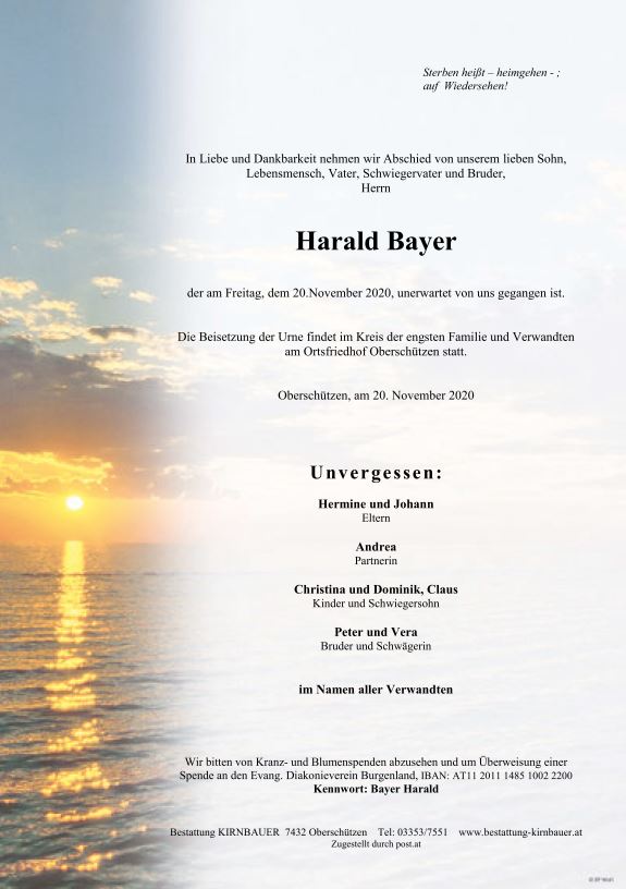 Parte Bayer Harald online