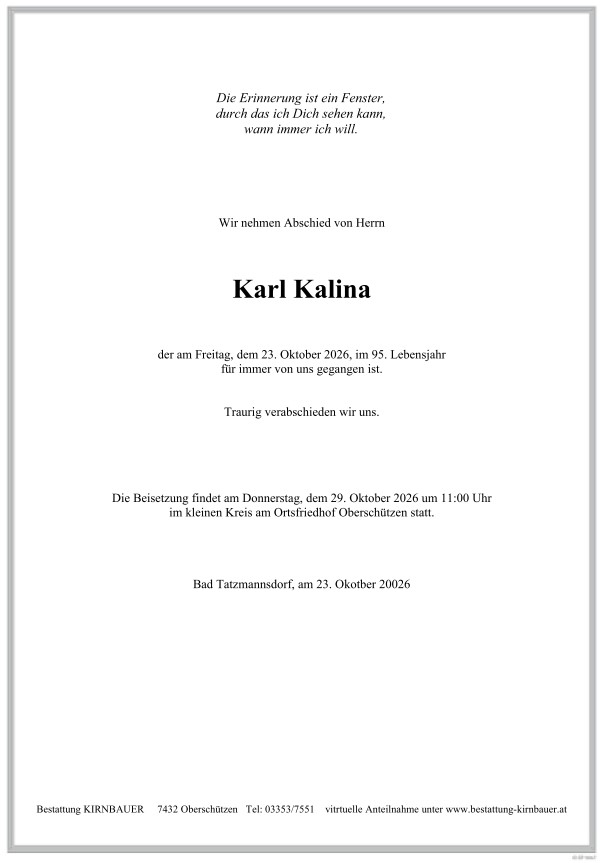 Karl Kalina