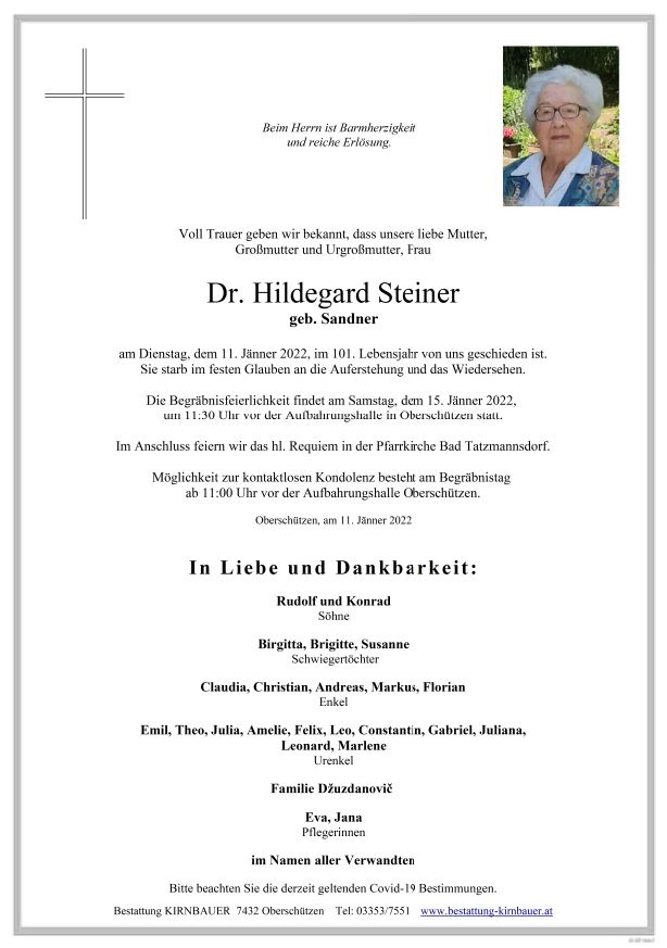 Dr. Hildegard Steiner